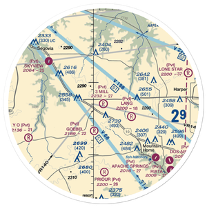 3 Mill Ranch Airport (44XS) VFR Sectional Sticker (30 mile)
