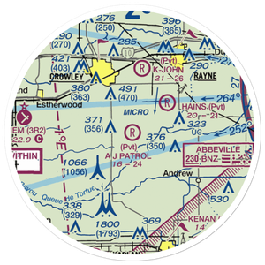 A J Patrol Airport (LS09) VFR Sectional Sticker (20 mile)