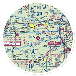 A J Patrol Airport (LS09) VFR Sectional Sticker (30 mile)