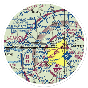 Harmon Seaplane Base (0LA6) VFR Sectional Sticker (20 mile)