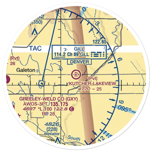 Kutcher-Lakeview Airport (CO26) VFR Sectional Sticker (20 mile)
