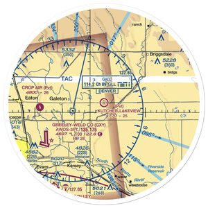 Kutcher-Lakeview Airport (CO26) VFR Sectional Sticker (30 mile)