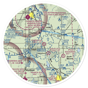 Koafm Airport (45KS) VFR Sectional Sticker (30 mile)