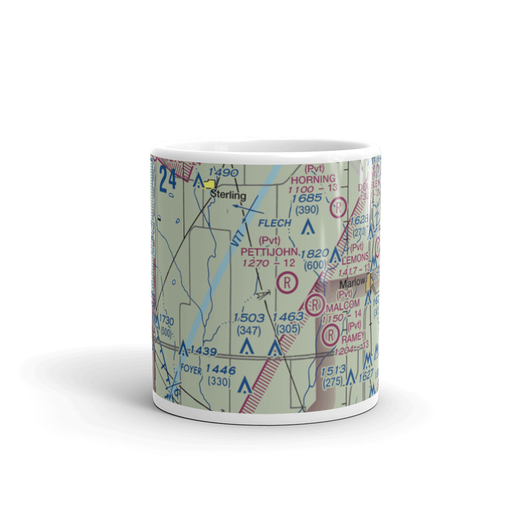 Jim Pettijohn Memorial Airport (7OK8) VFR Sectional  Mug 