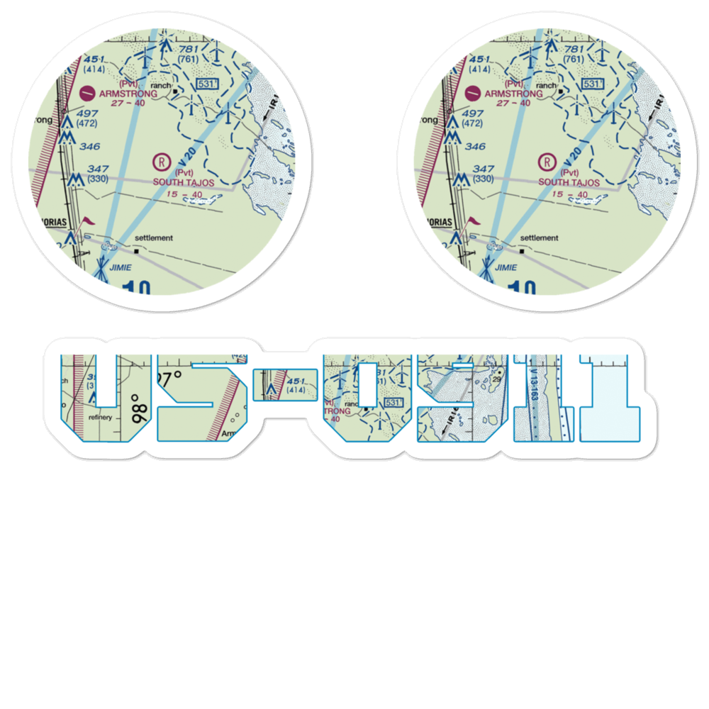 South Tajos Ranch Airport (XS92) VFR Sectional Sticker Pack 