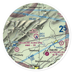 Derick Ultralight Flightpark (PA07) VFR Sectional Sticker (20 mile)