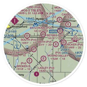 Muncy Airport (05OK) VFR Sectional Sticker (20 mile)