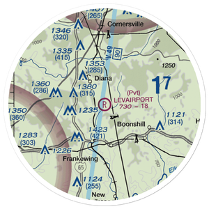 LevAirport (6TN5) VFR Sectional Sticker (20 mile)