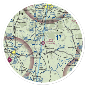 LevAirport (6TN5) VFR Sectional Sticker (30 mile)