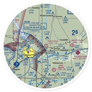 Tracy Airport (5KS6) VFR Sectional Sticker (30 mile)