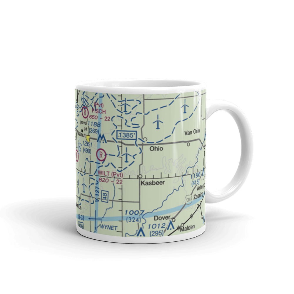 Woodley 2 Airport (5IL8) VFR Sectional  Mug 