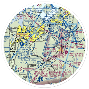 P-L Ranch Airport (08WA) VFR Sectional Sticker (30 mile)