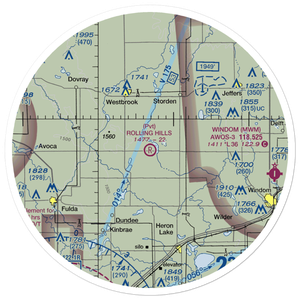 Rolling Hills Airport (3MN4) VFR Sectional Sticker (30 mile)