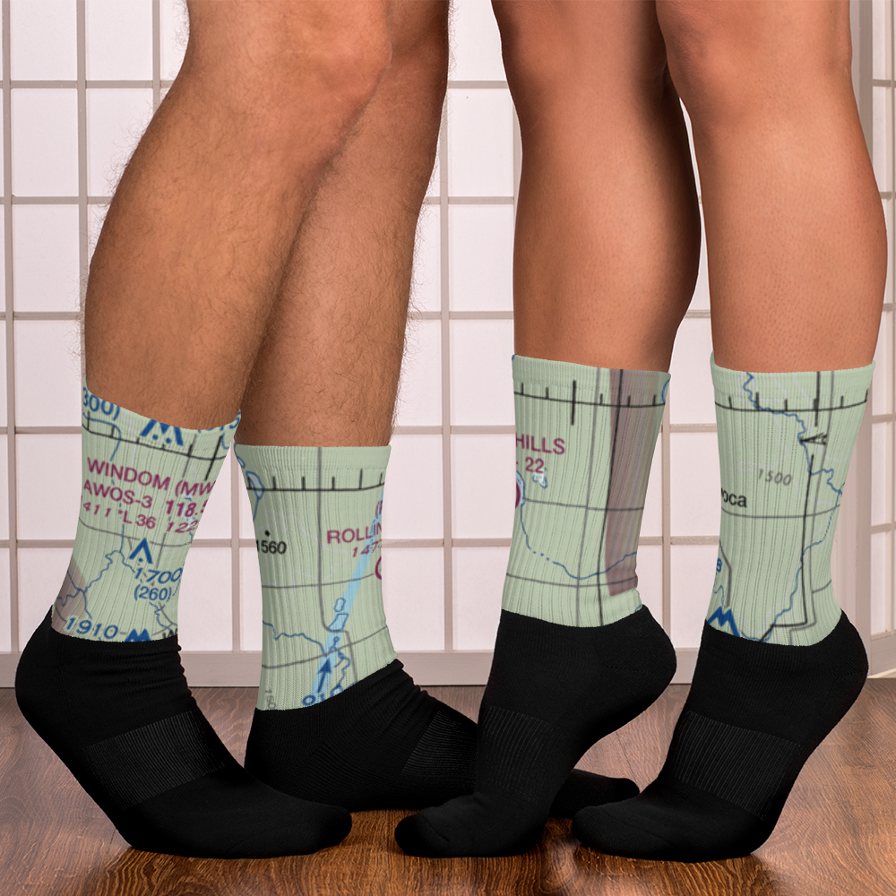 Rolling Hills Airport (3MN4) VFR Sectional Socks 