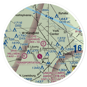 Oakhaus Landing Airport (5OH6) VFR Sectional Sticker (20 mile)