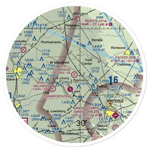 Oakhaus Landing Airport (5OH6) VFR Sectional Sticker (30 mile)
