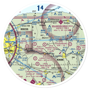 Hidden Hills Ranch Airport (NY33) VFR Sectional Sticker (30 mile)