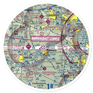 Markley Farm Airport (OH24) VFR Sectional Sticker (30 mile)