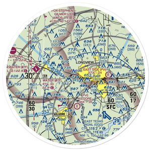 In The Trenches Airport (XS02) VFR Sectional Sticker (30 mile)