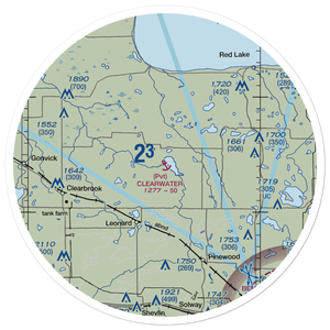 Clearwater Seaplane Base (21MN) VFR Sectional Sticker (30 mile)