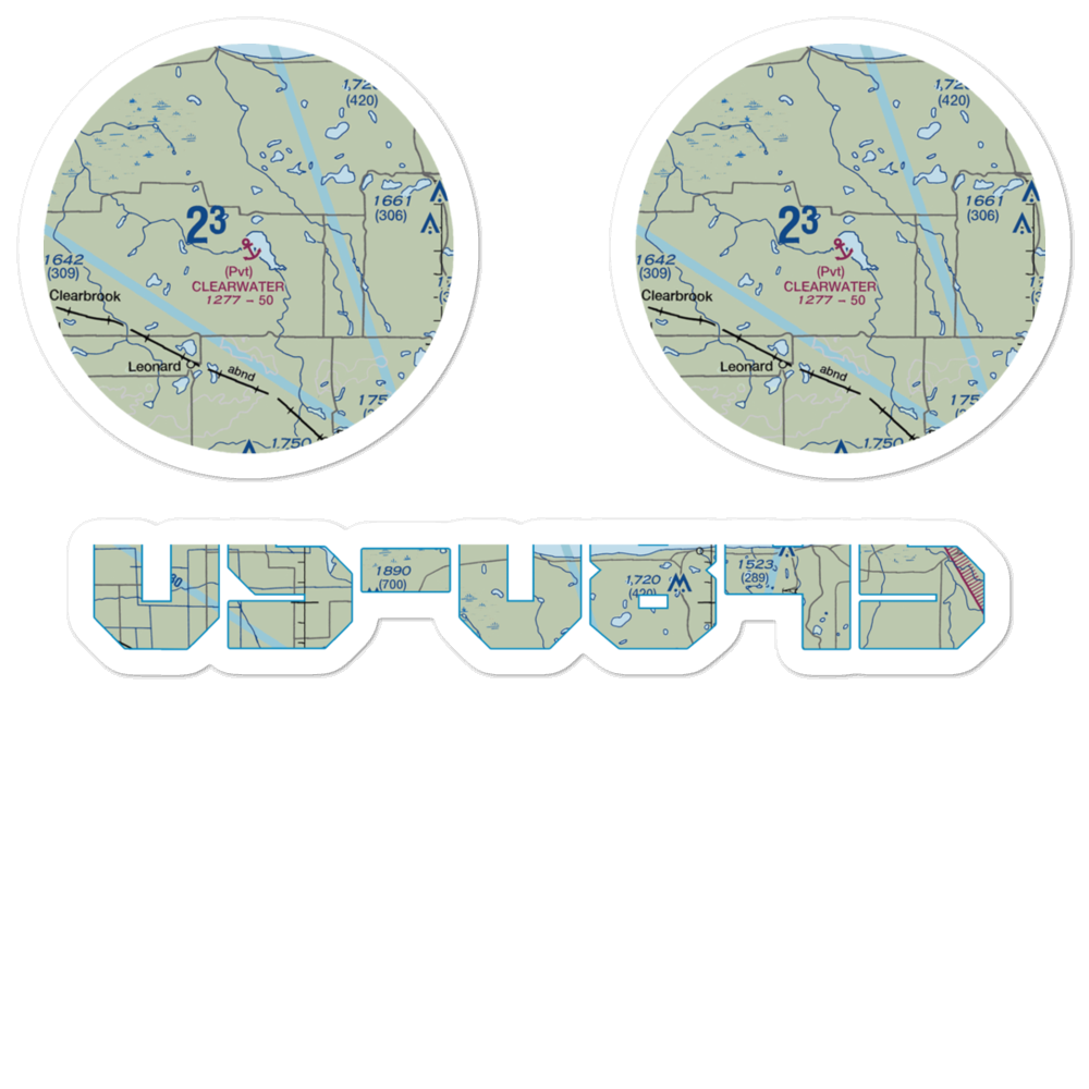 Clearwater Seaplane Base (21MN) VFR Sectional Sticker Pack 