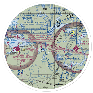Eagles Nest 4 Seaplane Base (73MN) VFR Sectional Sticker (30 mile)