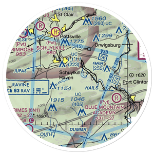 Hillview Airport (2PA2) VFR Sectional Sticker (20 mile)
