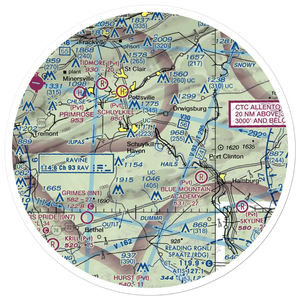 Hillview Airport (2PA2) VFR Sectional Sticker (30 mile)
