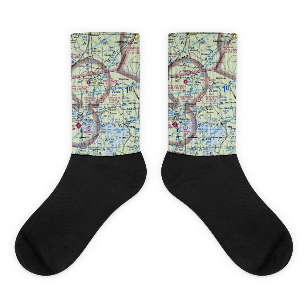 Murdocks Flying V Airport (3VG4) VFR Sectional Socks 