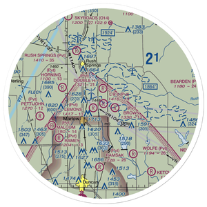 L&L Airport (OK89) VFR Sectional Sticker (30 mile)