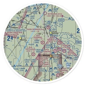 Horning Farms Airstrip (92OK) VFR Sectional Sticker (30 mile)