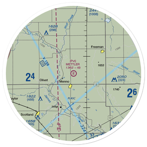 Mettler Airport (SD77) VFR Sectional Sticker (30 mile)