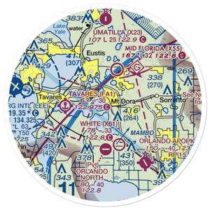 Jones Brothers East Seaplane Base (FD68) VFR Sectional Sticker (20 mile)