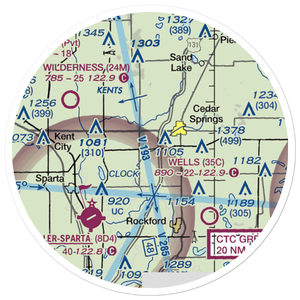 Doren Field (77MI) VFR Sectional Sticker (20 mile)
