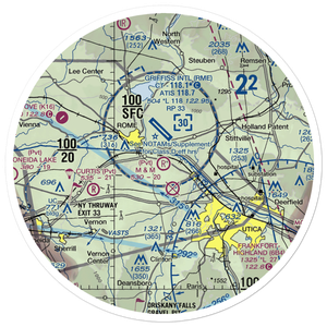M & M Airfield (NY53) VFR Sectional Sticker (30 mile)