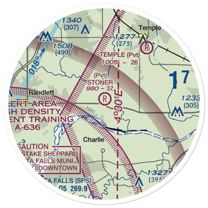 Stoner Memorial Airport (15OK) VFR Sectional Sticker (20 mile)