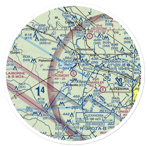 Tracemont Field (LA10) VFR Sectional Sticker (30 mile)