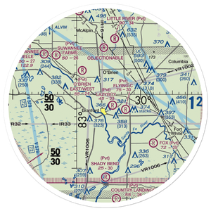 White Field Airport (FD95) VFR Sectional Sticker (30 mile)