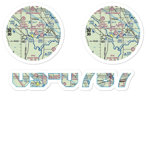 White Field Airport (FD95) VFR Sectional Sticker Pack