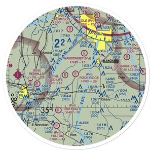 Rock Ridge Airport (2OK3) VFR Sectional Sticker (30 mile)