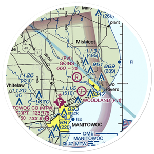 Goins Airport (99WI) VFR Sectional Sticker (20 mile)