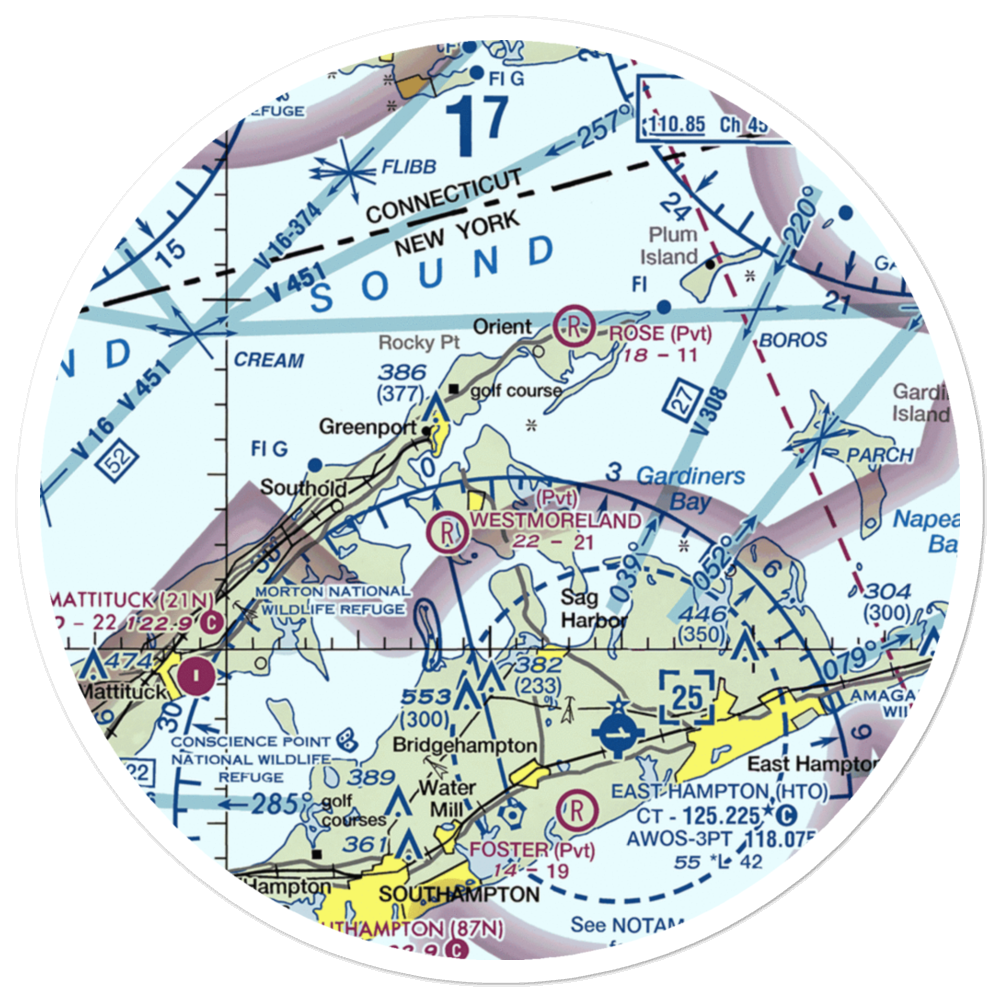 Klenawicus Airfield (NY03) VFR Sectional Sticker (30 mile) 