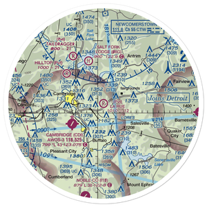 La Rue Airport (OH94) VFR Sectional Sticker (30 mile)