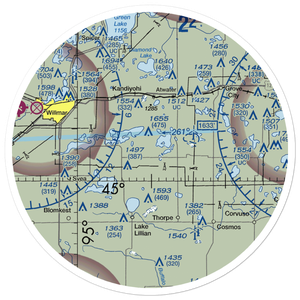 Stanton Hill Aerodrome (68MN) VFR Sectional Sticker (30 mile)