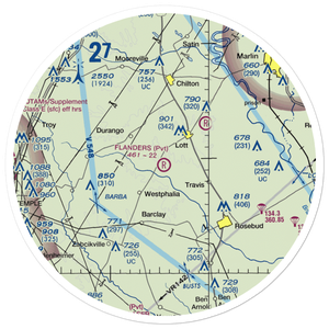 Flanders Field (TS81) VFR Sectional Sticker (30 mile)