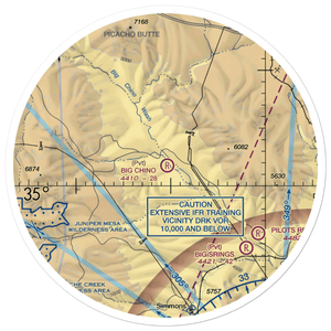 Big Chino Airstrip (AZ09) VFR Sectional Sticker (30 mile)