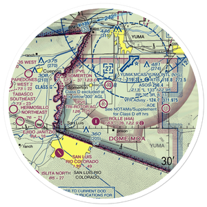 Tri-Rotor Ag Services Airport (AZ25) VFR Sectional Sticker (30 mile)