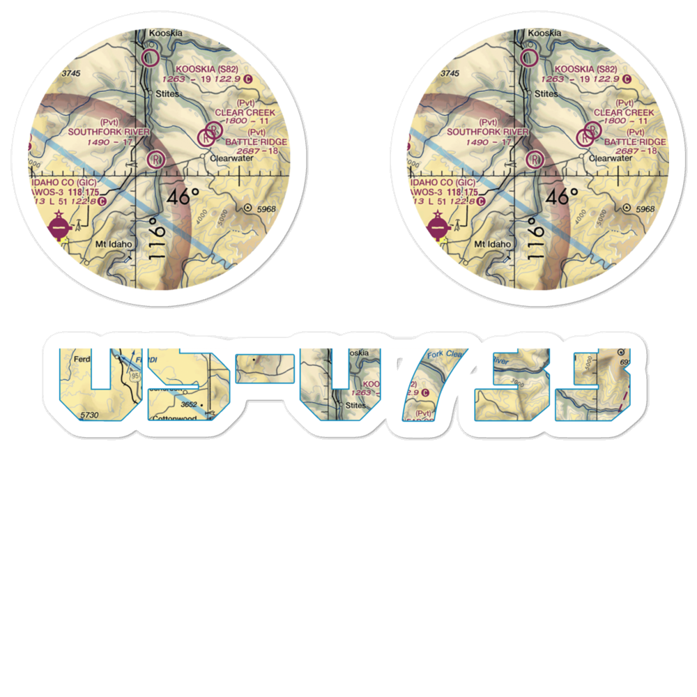 Southfork River Ranch Airport (ID11) VFR Sectional Sticker Pack 