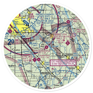 Pom Wonderful Airstrip (0CA0) VFR Sectional Sticker (30 mile)