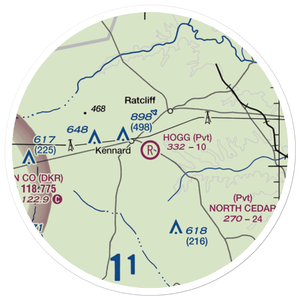 Hogg Field (TS99) VFR Sectional Sticker (20 mile)